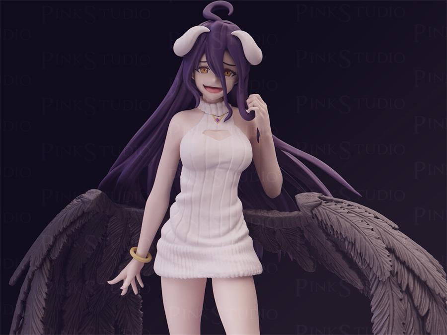 Pink Studio - Albedo Overlord – 3D PRINTABLE Figure STL - NXlfB1|NXlfB1