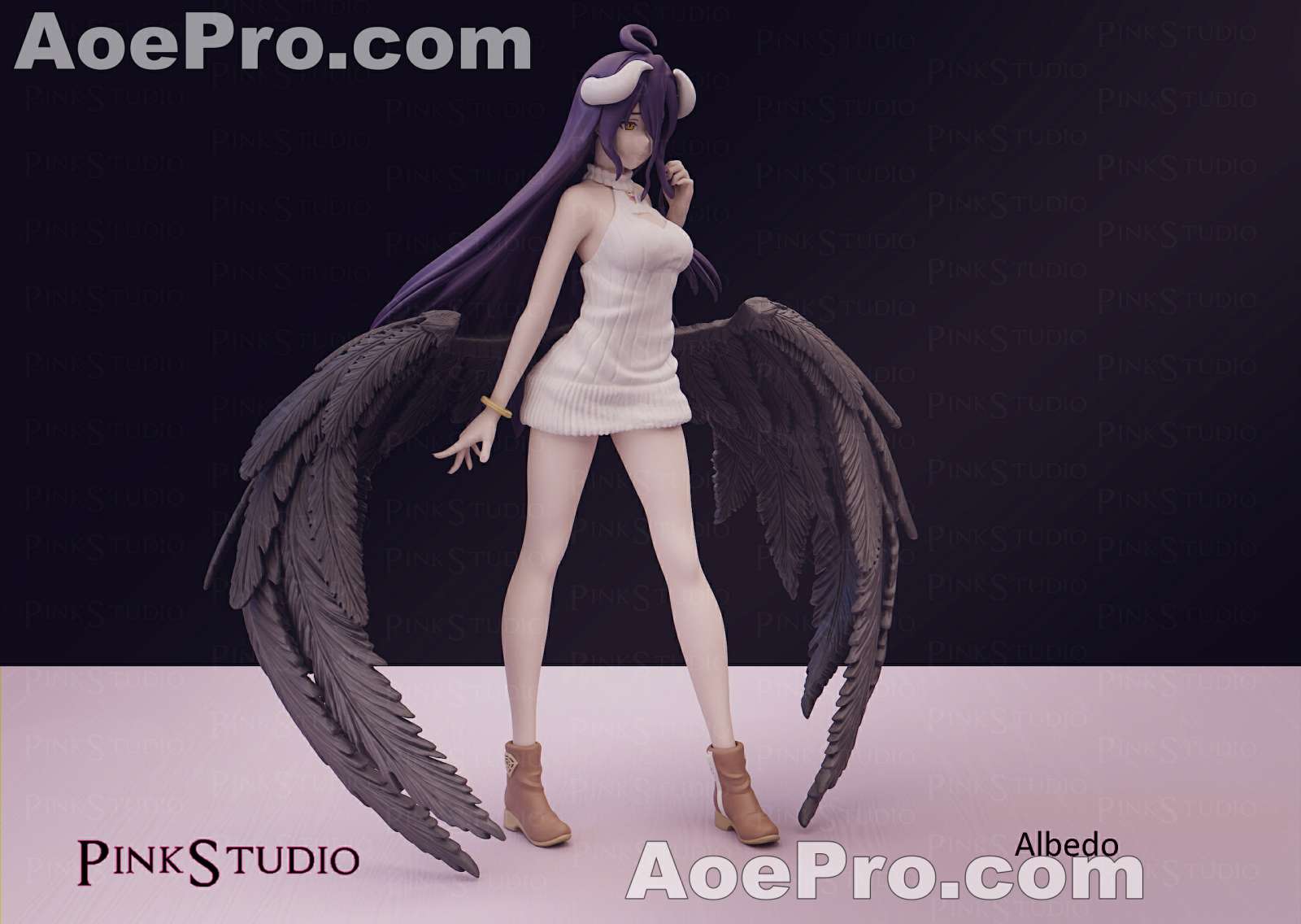 图片[2]|Pink Studio - Albedo Overlord – 3D PRINTABLE Figure STL - NXlfB1|NXlfB1