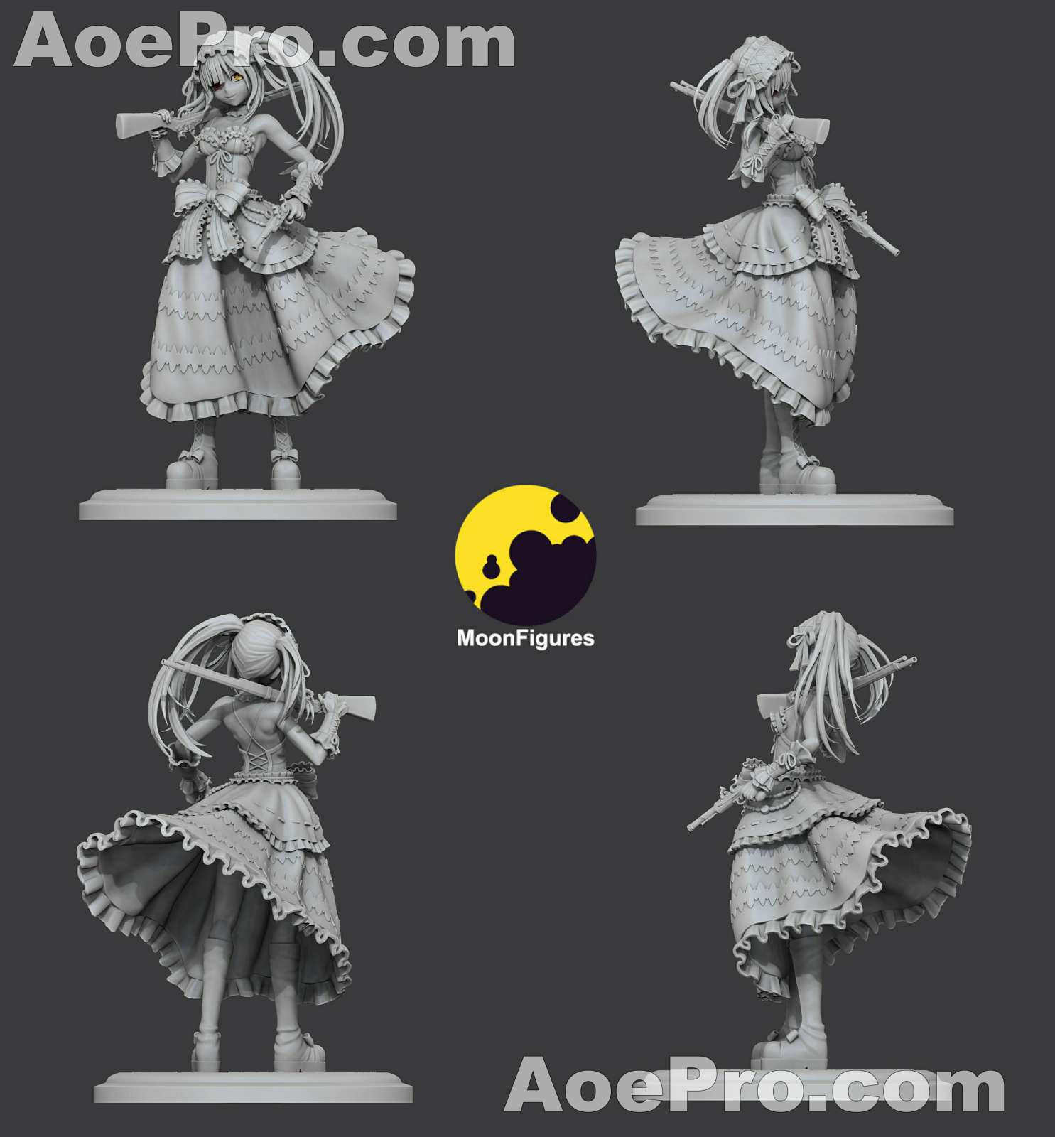 图片[3]|Moon Figures - Kurumi Tokisaki – 3D PRINTABLE Figure STL - NXlfB1|NXlfB1