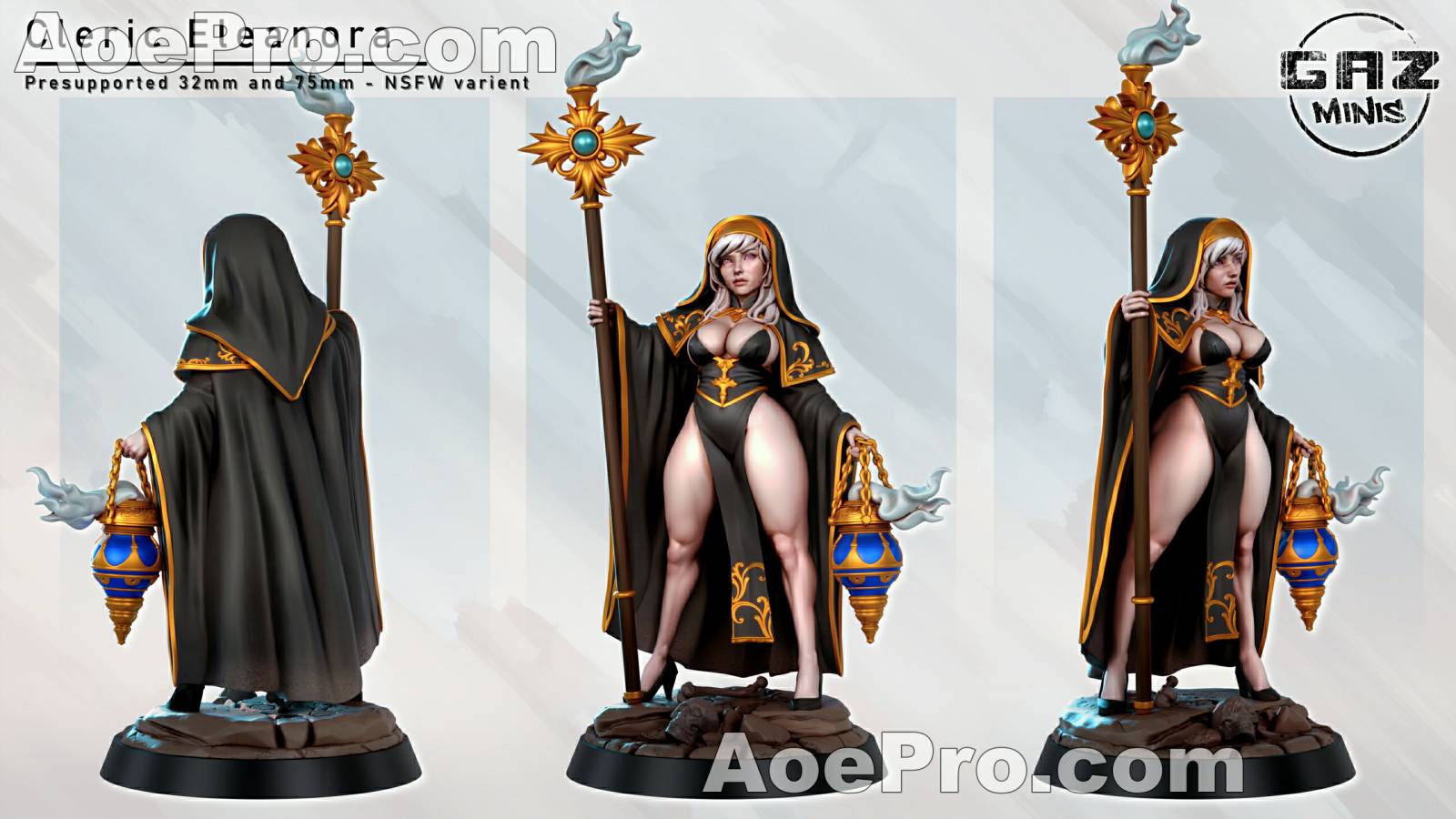 图片[4]|Cleric Eleanora – 3D Print Model Figure STL - NXlfB1|NXlfB1