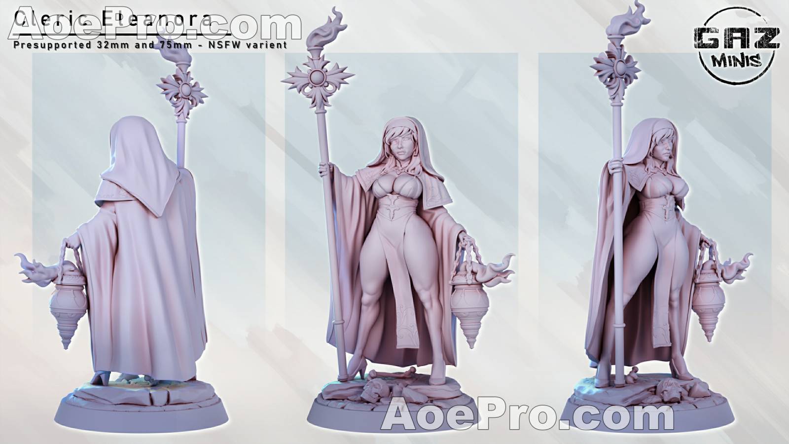 图片[3]|Cleric Eleanora – 3D Print Model Figure STL - NXlfB1|NXlfB1