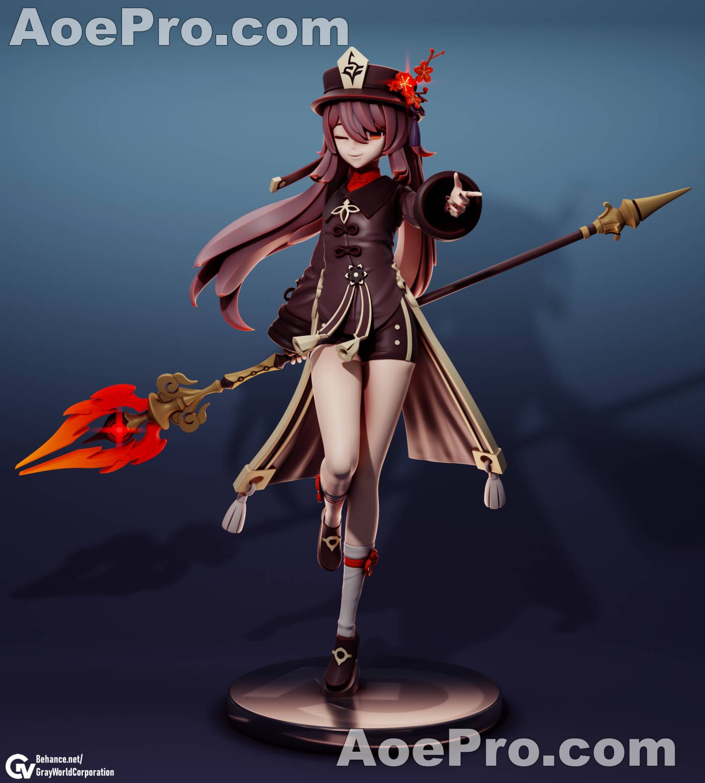 图片[1]|Hu_Tao_Lance_Fire_Genshin_Impact – 3D Print Model Figure - NXlfB1|NXlfB1