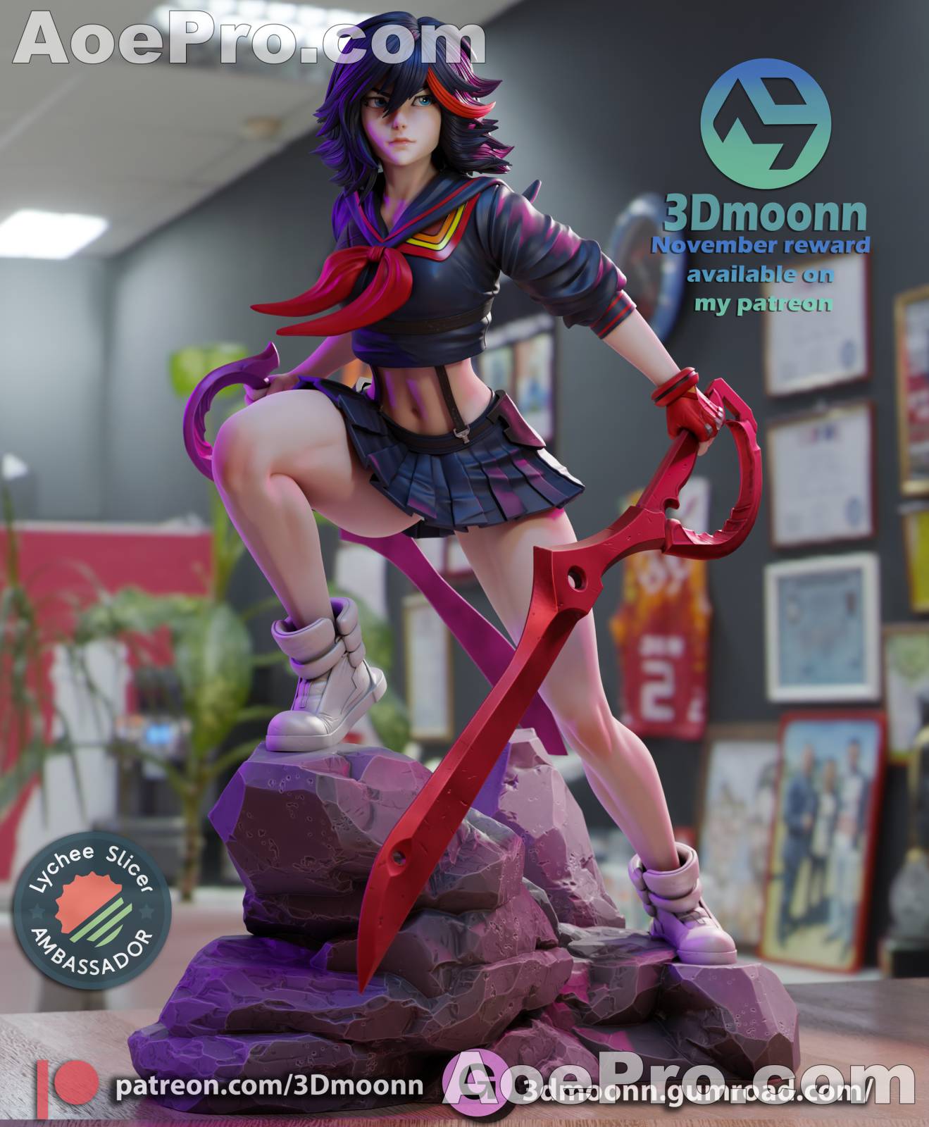 图片[2]|3Dmoonn Ryuko_Matoi – 3D Print Model Figure - NXlfB1|NXlfB1