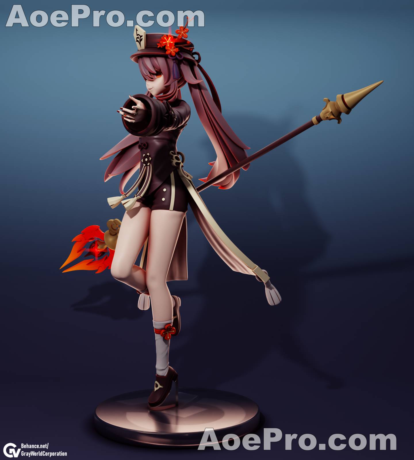 图片[2]|Hu_Tao_Lance_Fire_Genshin_Impact – 3D Print Model Figure - NXlfB1|NXlfB1