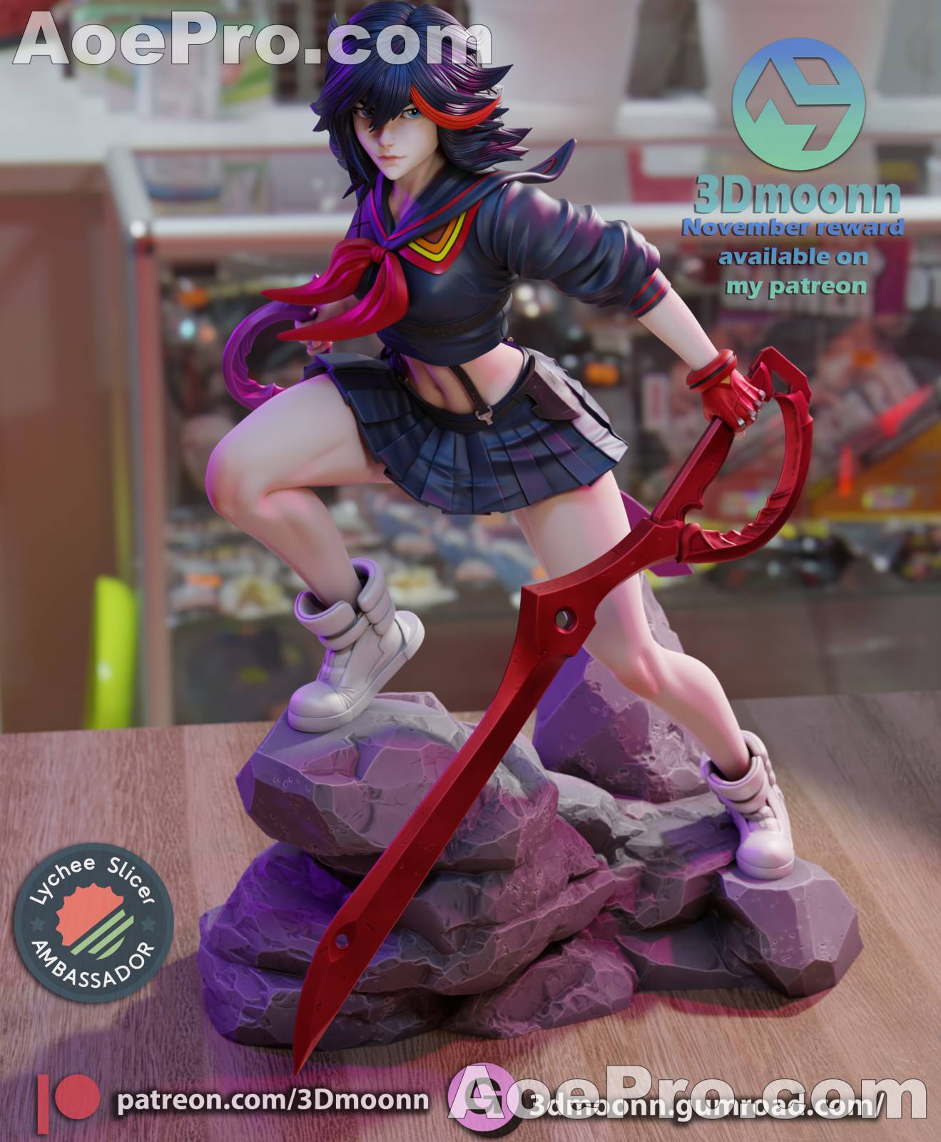 图片[3]|3Dmoonn Ryuko_Matoi – 3D Print Model Figure - NXlfB1|NXlfB1