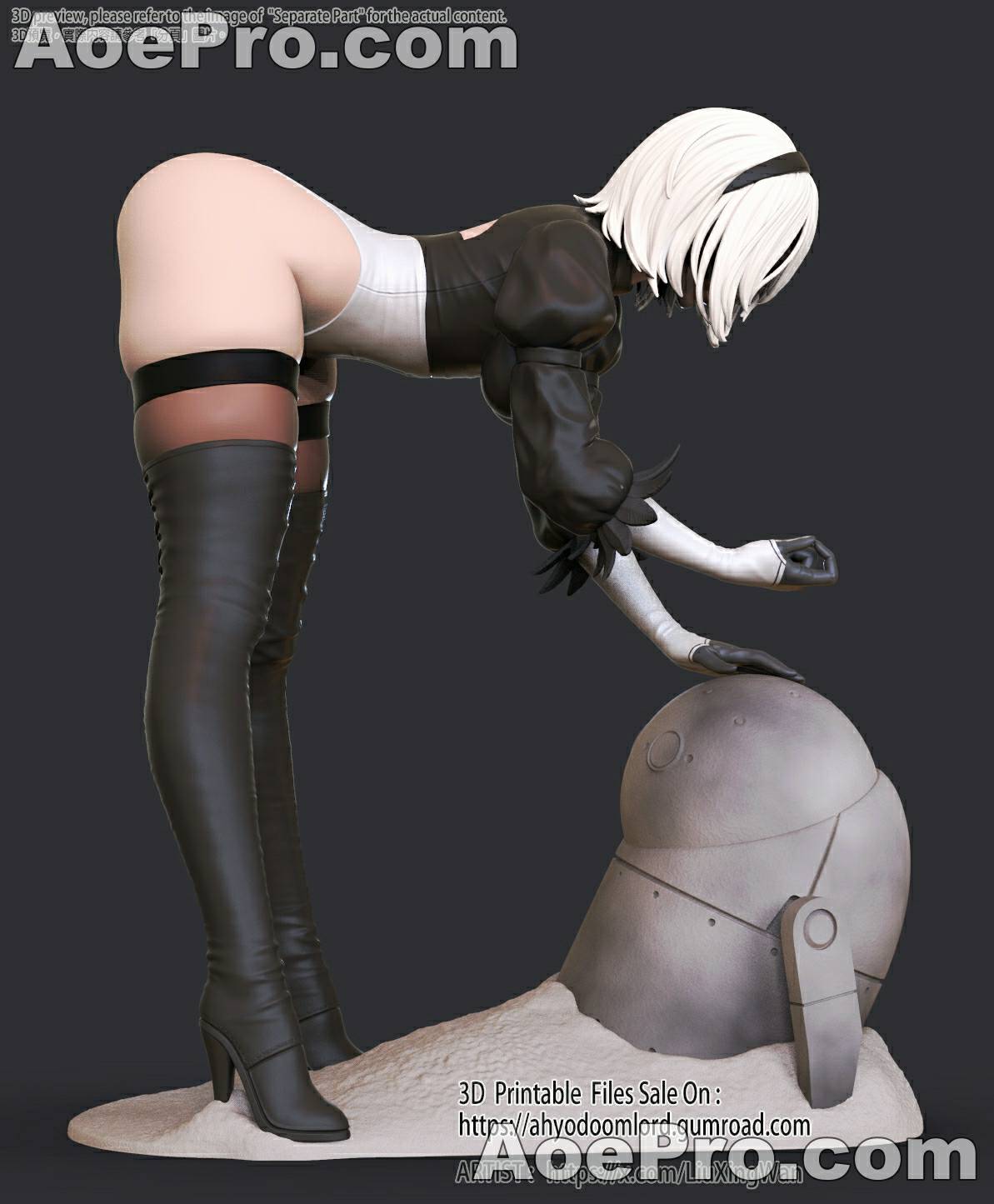 图片[1]|2B - Ahyodoomlord – 3D Print Model Figure - NXlfB1|NXlfB1