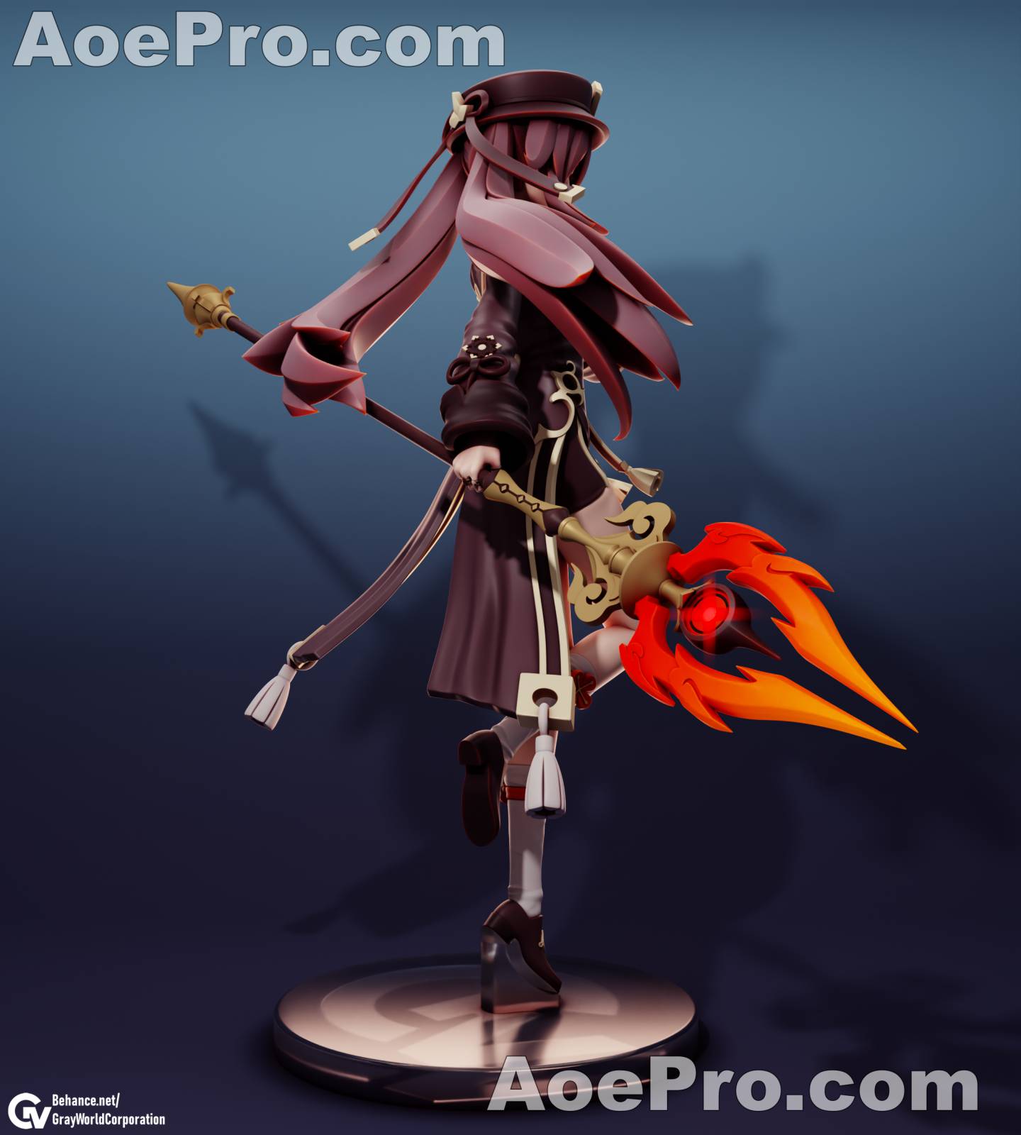 图片[4]|Hu_Tao_Lance_Fire_Genshin_Impact – 3D Print Model Figure - NXlfB1|NXlfB1