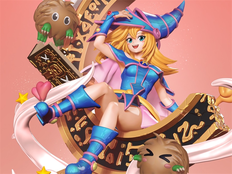 Nomnom_FiguresDark_Magician_GirlYuGiOh – 3D Print Model Figure - NXlfB1|NXlfB1