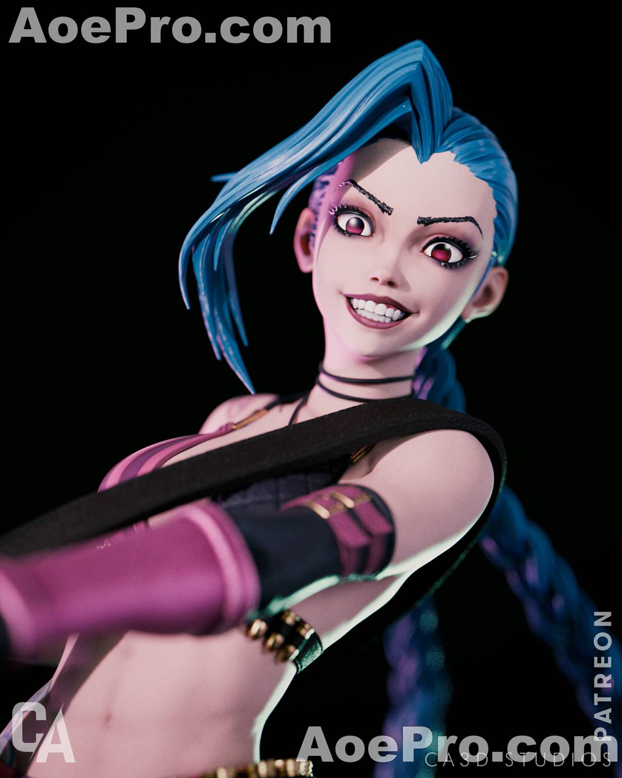 图片[1]|Ca 3d Studios - Arcane League of Legends - Jinx and Vi – 3D Print Model Figure - NXlfB1|NXlfB1