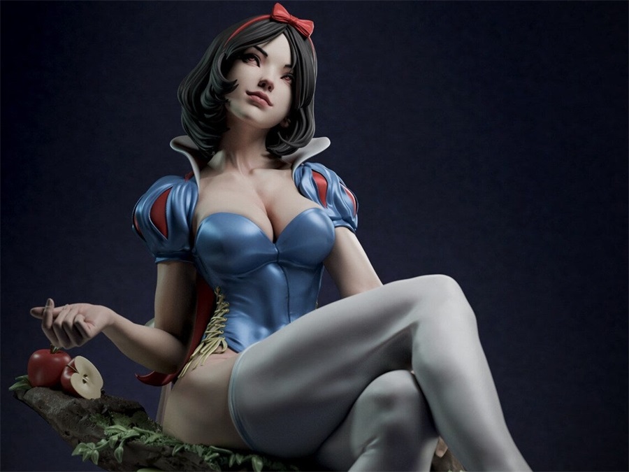 Ca 3d Studios - Snow White – 3D Print Model Figure - NXlfB1|NXlfB1