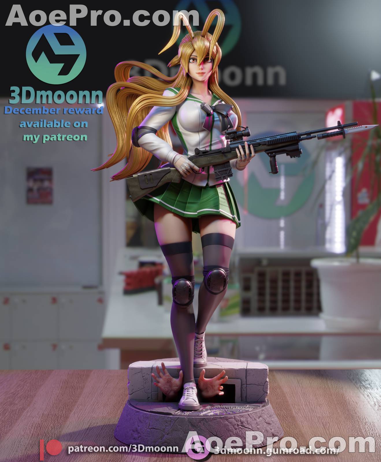 图片[1]|3Dmoonn - Rei Miyamoto – 3D Print Model Figure - NXlfB1|NXlfB1