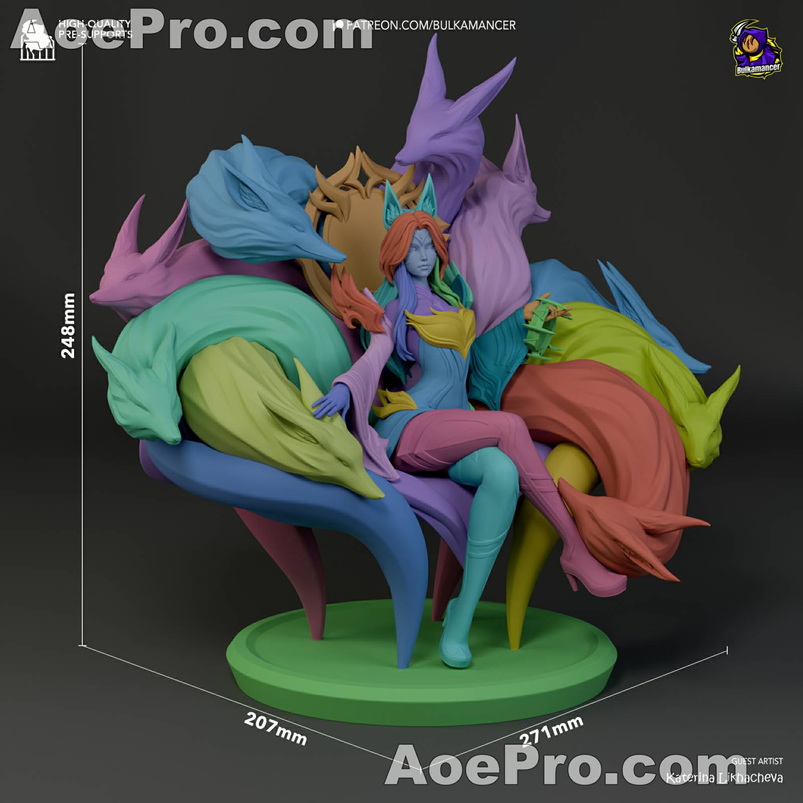 图片[6]|Bulkamancer Sculpts - Ahri - League of Legends – 3D Print Model Figure - NXlfB1|NXlfB1