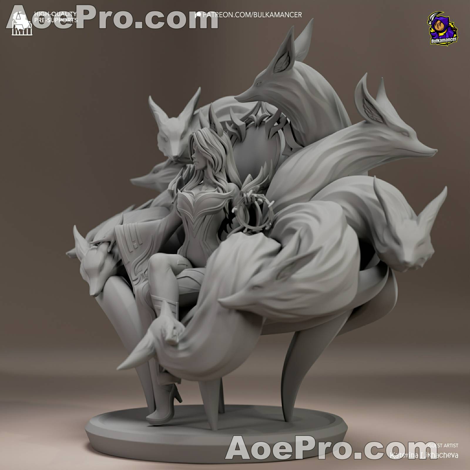 图片[9]|Bulkamancer Sculpts - Ahri - League of Legends – 3D Print Model Figure - NXlfB1|NXlfB1