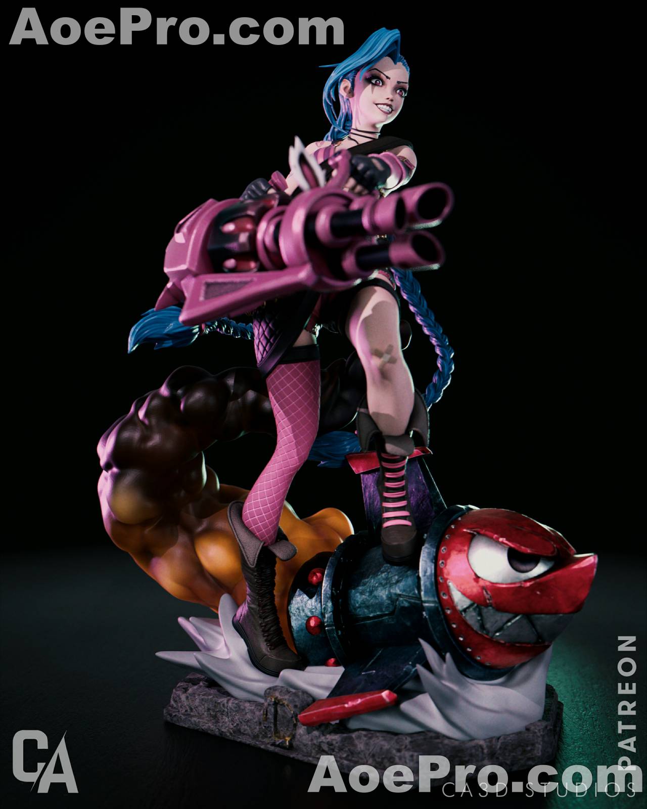 图片[9]|Ca 3d Studios - Arcane League of Legends - Jinx and Vi – 3D Print Model Figure - NXlfB1|NXlfB1