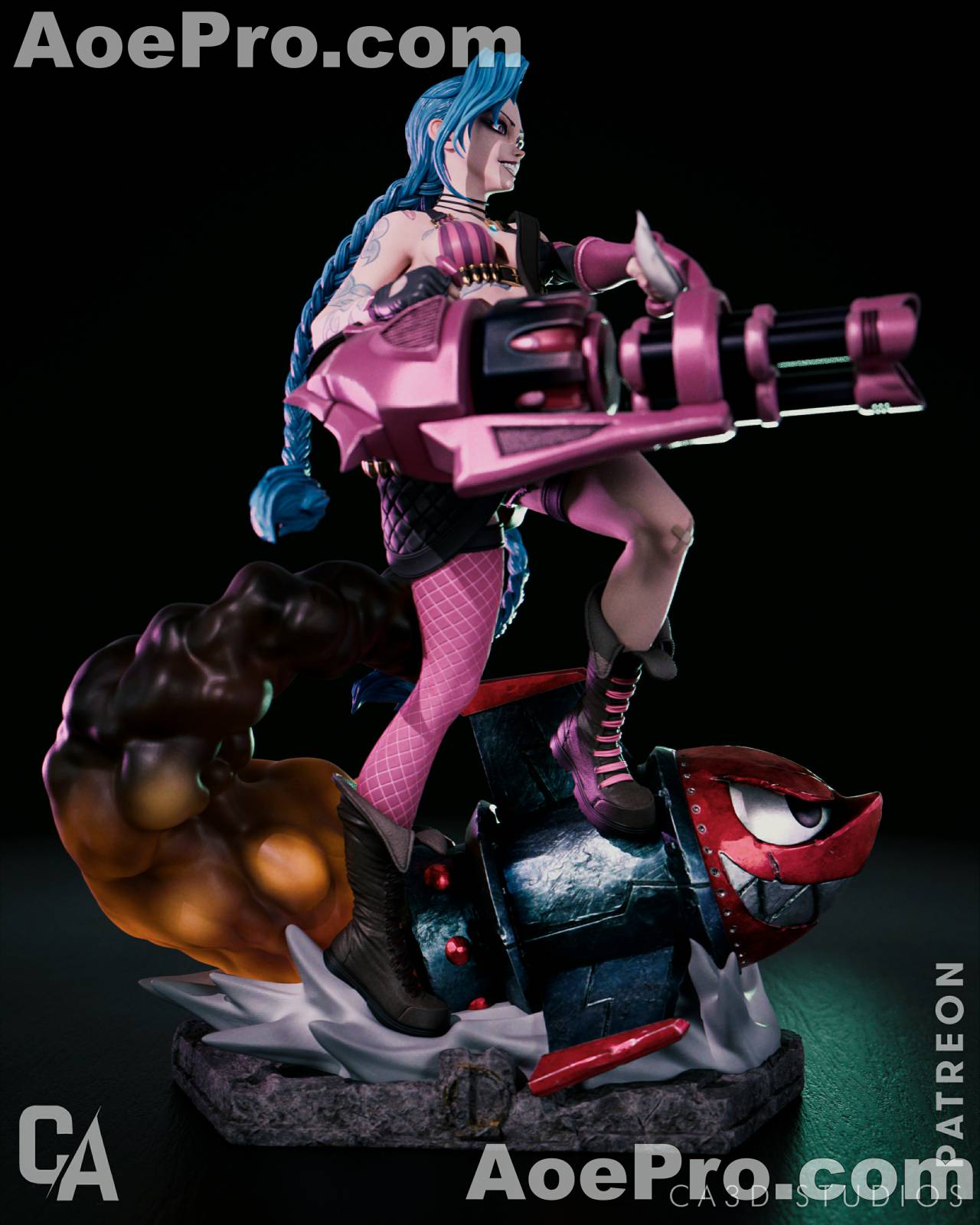 图片[10]|Ca 3d Studios - Arcane League of Legends - Jinx and Vi – 3D Print Model Figure - NXlfB1|NXlfB1