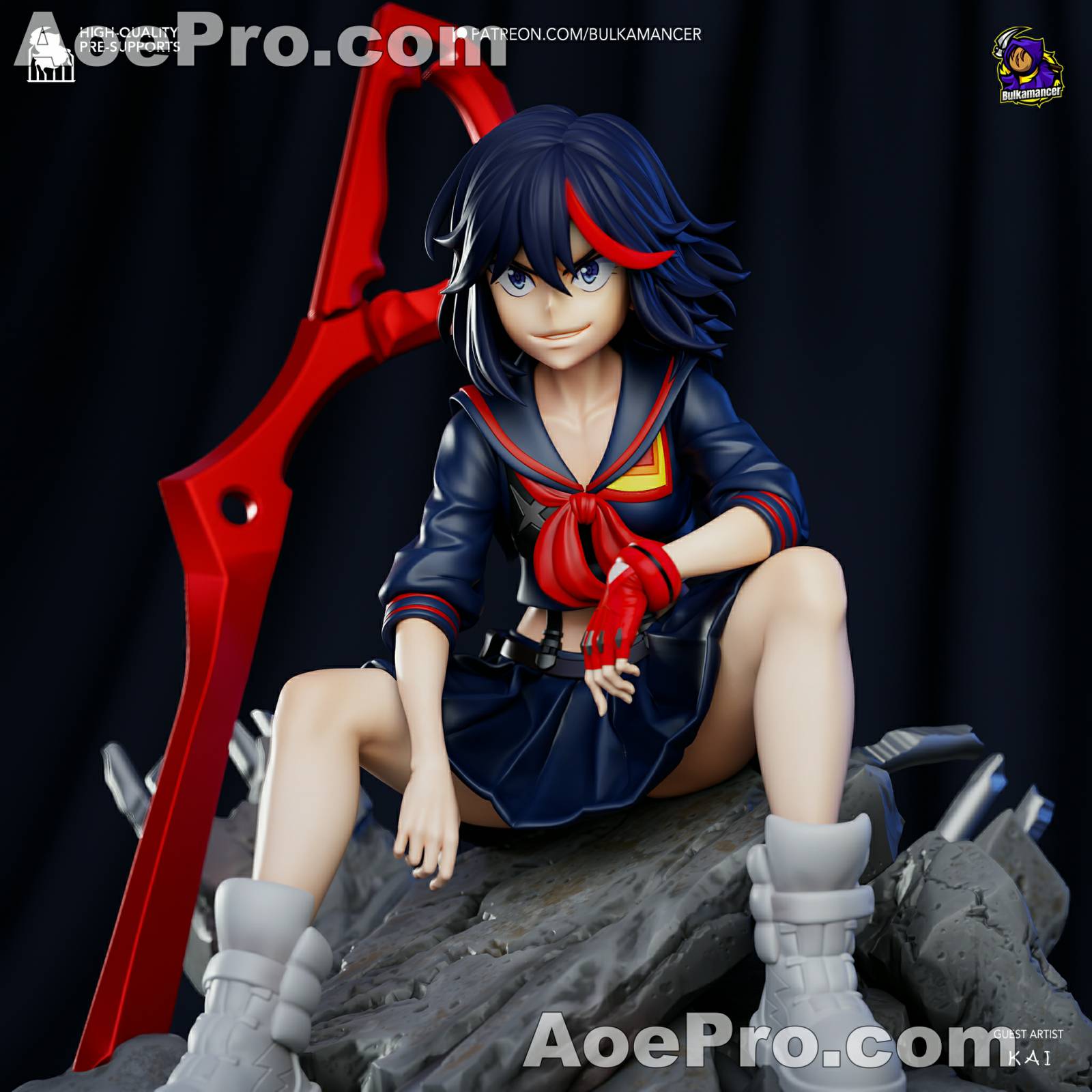 图片[1]|Bulkamancer Sculpts Matoi Ryuko – 3D Print Model Figure - NXlfB1|NXlfB1