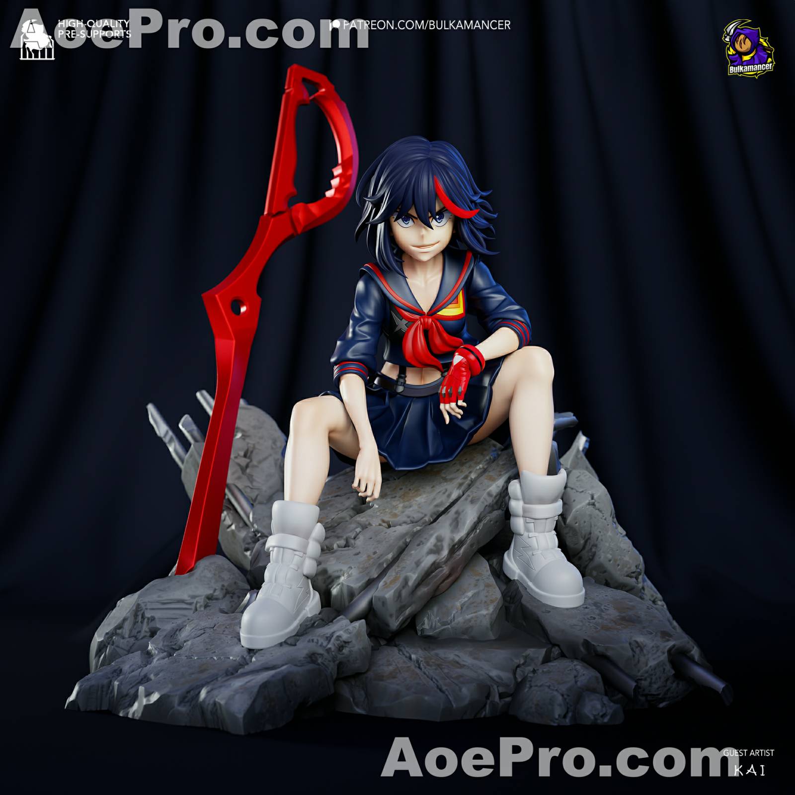 图片[2]|Bulkamancer Sculpts Matoi Ryuko – 3D Print Model Figure - NXlfB1|NXlfB1